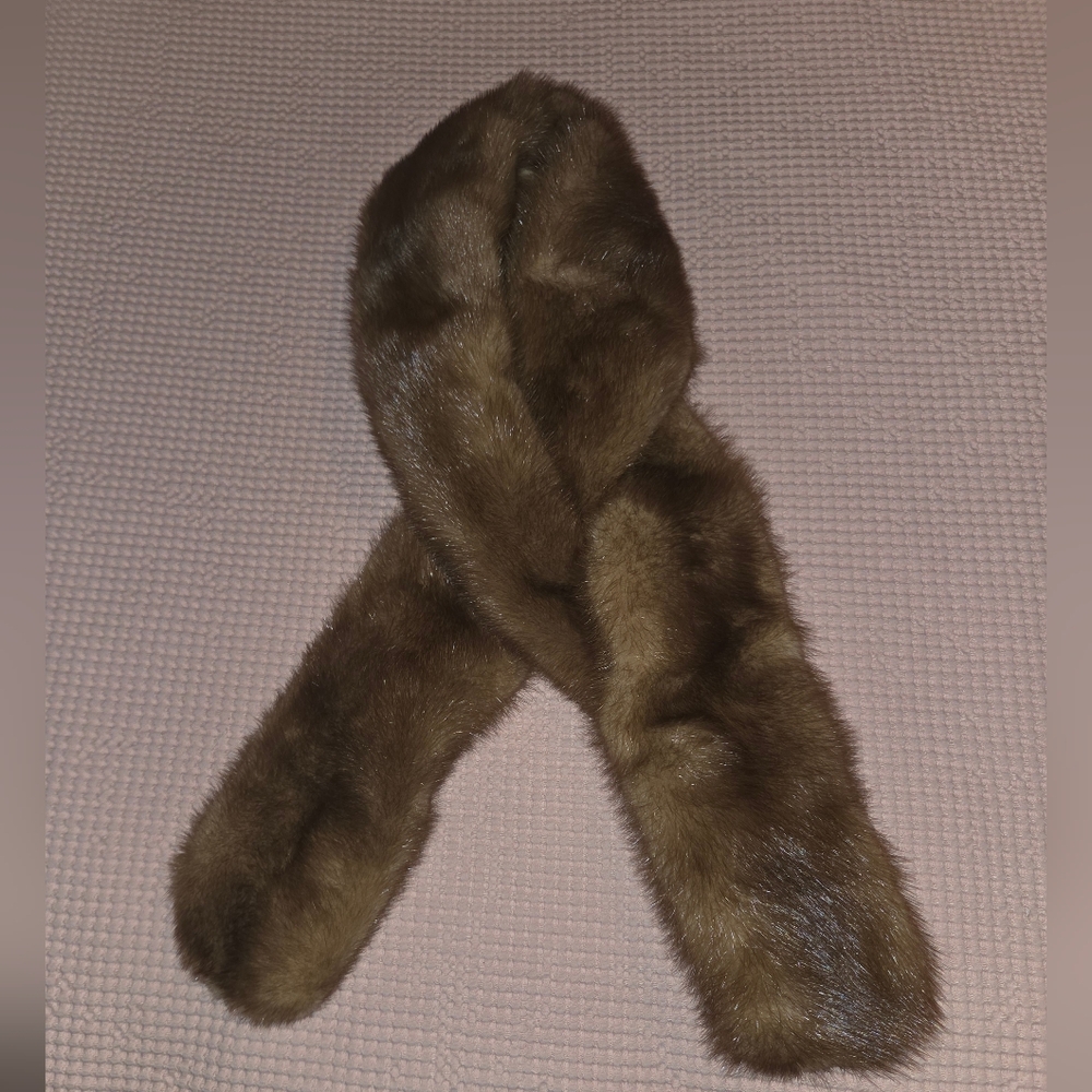 Vintage Mink Fur Collar Scarf